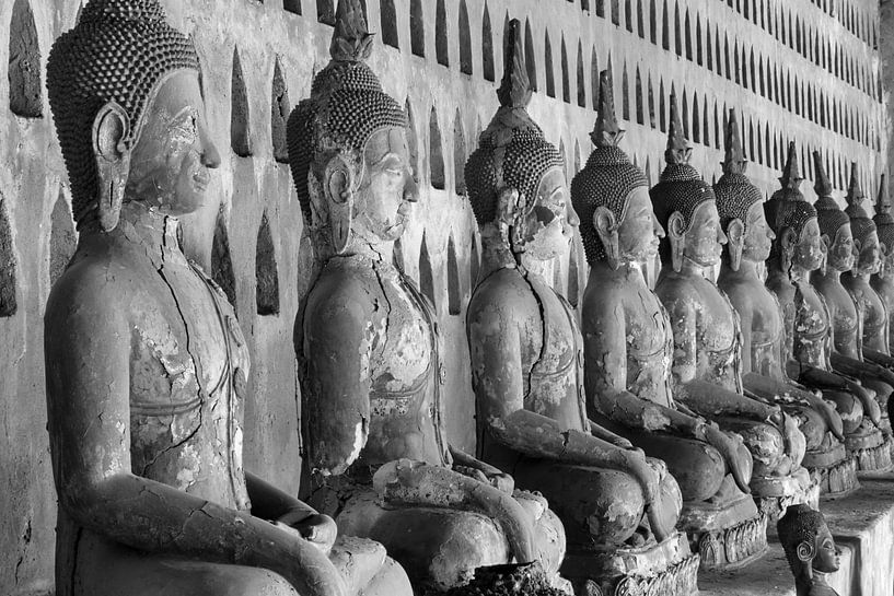 Boeddha's in Wat Si Saket van Walter G. Allgöwer