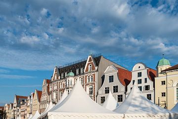 View to the city Rostock, Germany by Rico Ködder