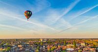 Hot air balloon above Hilversum