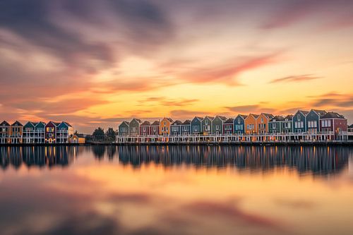 Beautiful rainbow houses by Costas Ganasos