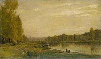 Landschap aan de Oise, Charles-François Daubigny van Meesterlijcke Meesters thumbnail