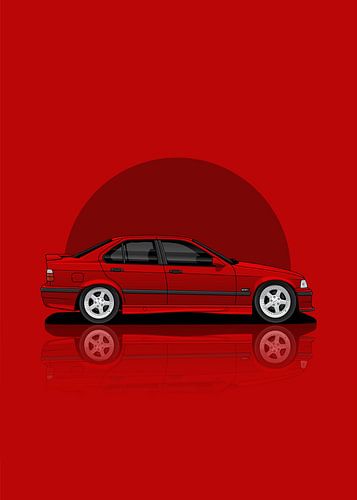 Art Car 1997 BMW M3 E36 red