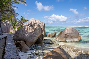Seychellen : Traumstrand Anse Source d'Argent auf La Digue
