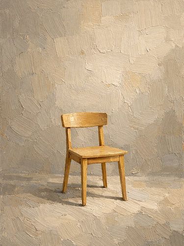 Minimalist Wooden Chair Impasto Interior