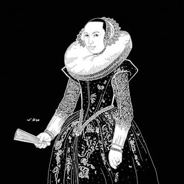 Porträt einer unbekannten Frau von Zoë Hoetmer