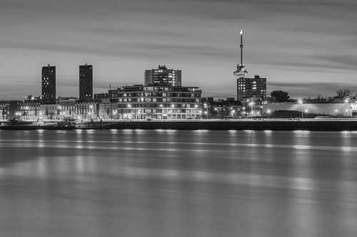 Maashaven in Rotterdam at sunset