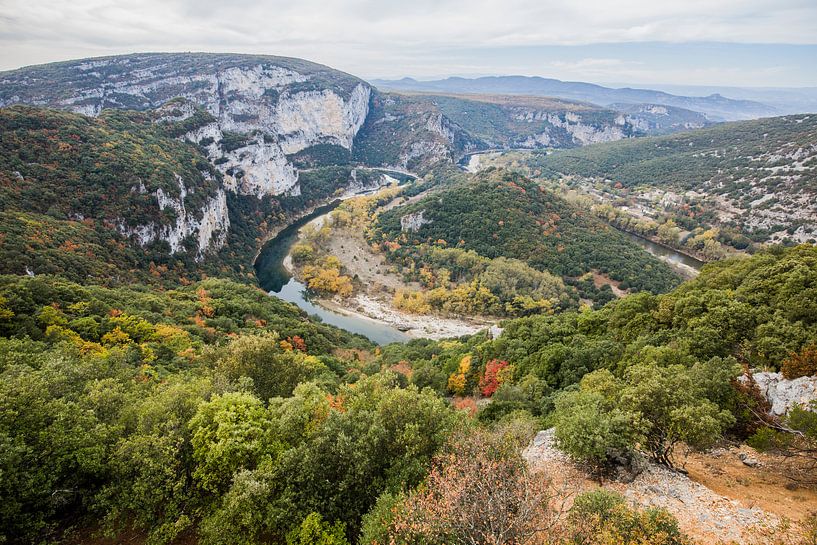 De Gorges de l'Ardeche in het zuiden van Frankrijk von Rosanne Langenberg