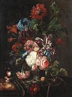 ERNST STUVEN, une nature morte avec des fleurs