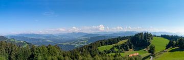 Berglandschap in de Alpen van Vorarlberg in Oostenrijk van Sjoerd van der Wal Fotografie
