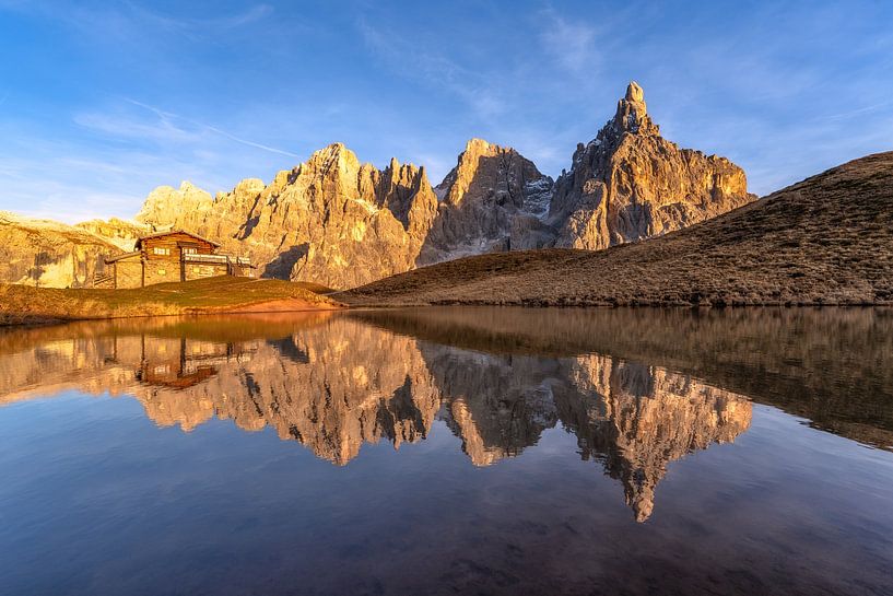 Sonnenuntergang am Passo Rolle - Dolomiten - Italien von Achim Thomae Photography