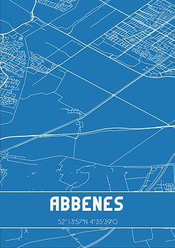 Blueprint | Map | Abbenes (North Holland) by Rezona