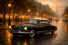 Eine Fahrt durch die Geschichte – Citroën DS 19 – 1955 von Johannas Art Creations