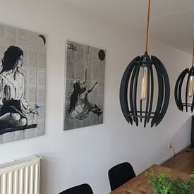 Customer photo: SWING by LOUI JOVER, on canvas