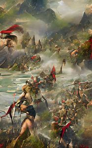 Slag bij Thermopylae van MMDAWorks