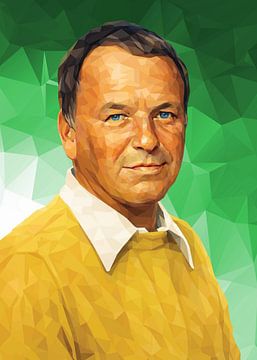 Portrait of Frank Sinatra (Low poly) by Low Profile