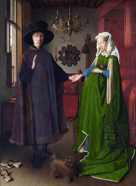 Jan Van Eyck - Arnolfini Portrait von 1000 Schilderijen