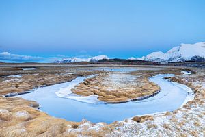 Hufeisen Fluss in der Landschaft der Lofoten