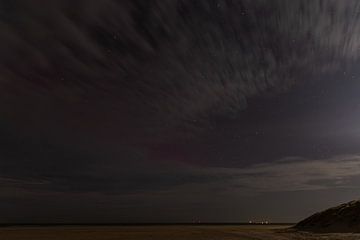 Les aurores boréales sur Texel II sur Anneke Hooijer