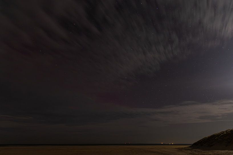 The Northern Lights on Texel II by Anneke Hooijer