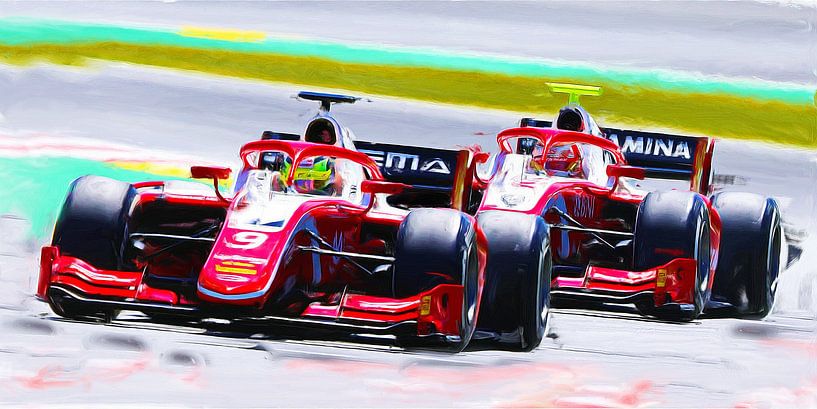 Mick Schumacher leading . by DeVerviersBelgium