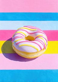 Bunter gestreifter Donut von Niklas Maximilian