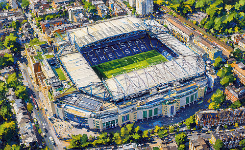 Stamford Bridge in Londen : Home of Chelsea  – A Tribute to English Football