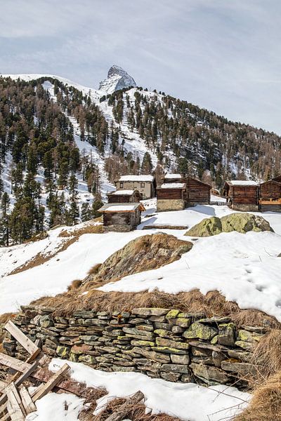Het gehucht Z'Mutt op de Matterhorn van t.ART
