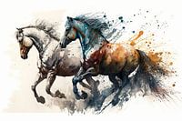 Chevaux au galop