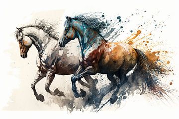 Galoppierende Pferde von Vivian Jolie