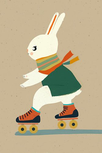 Inline Skating Bunny by Treechild