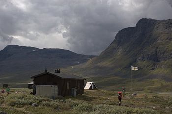 Berghut Sälka in Zweeds Lapland