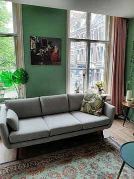 Klantfoto: Johannes Vermeer. Het glas wijn