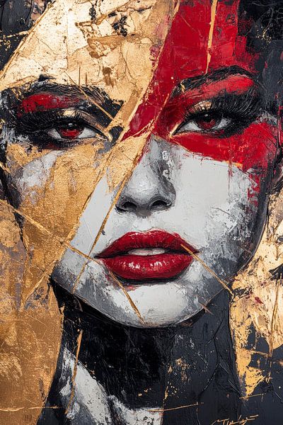 L'ombre dorée de l'identité par Poster Art Shop