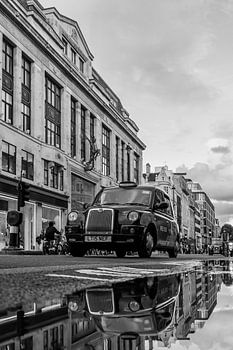 London Oxford Street Schwarz-Weiß