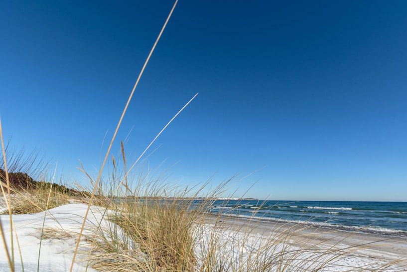 Dünen im Schnee, Strand in Juliusruh auf Rügen von GH Foto & Artdesign