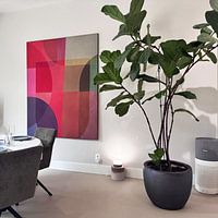 Klantfoto: Overlappende en transparante kamers 2 van Angel Estevez, als ArtFrame