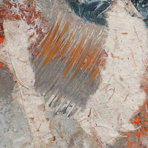 warme Collage mit Struktur von gelske kwikkel