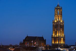 Domkerk en Domtoren in Utrecht  van Donker Utrecht