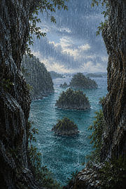 Regen in Raja Ampat, Südwest-Papua I Indonesien I Regen-Sammlung von Vínculae
