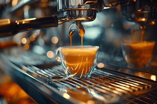 kop koffie of cappuccino drinken