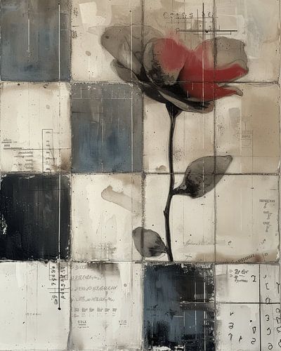 Moderne et abstrait, style wabi-sabi