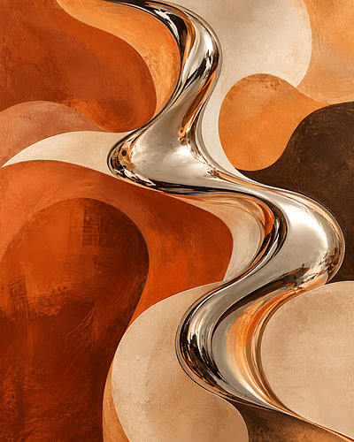 Liquid Chrome « & » Terracotta