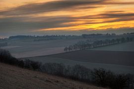 Zonsopkomst boven het Plateau van Ubachsberg van John Kreukniet
