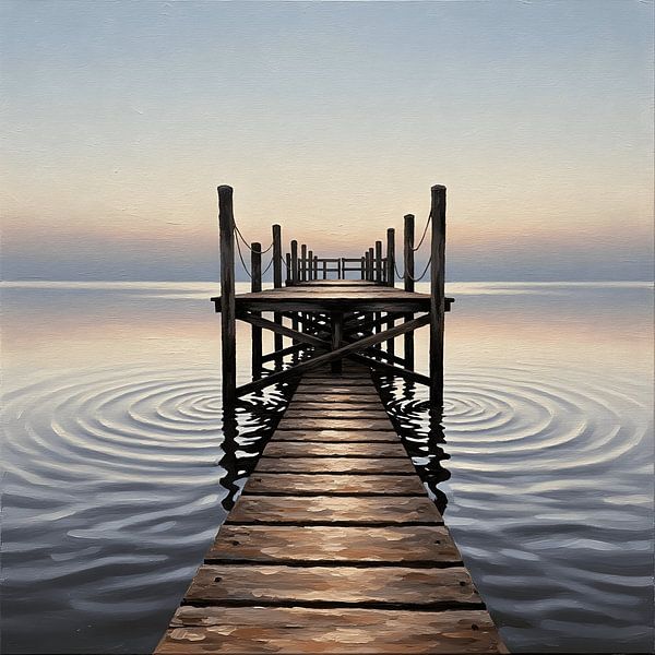 Einsamer Pier von Regan Frederick