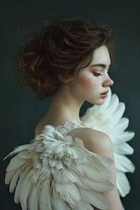 Angel - wings with white feathers