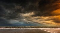 Storm op de Noordzee van Jenco van Zalk thumbnail