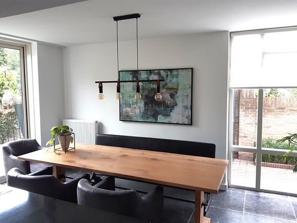 Klantfoto: Angie green van Atelier Paint-Ing, op canvas