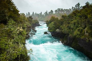 Huka Falls, Nieuw Zeeland van Nynke Altenburg