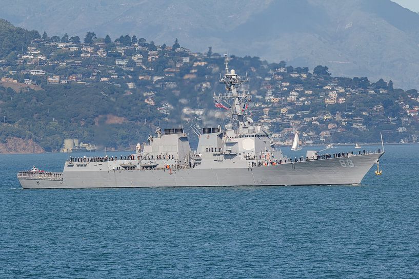 USS Preble (DGG-88) destroyer. by Jaap van den Berg