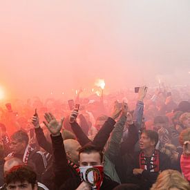 Feyenoord Meister Fackel Einweihung Coolsingel von Feyenoord Kampioen